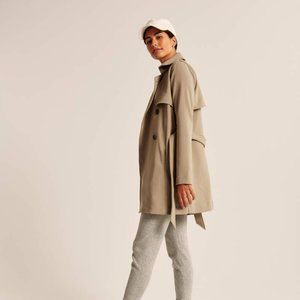 A&F Drapey Trench Coat